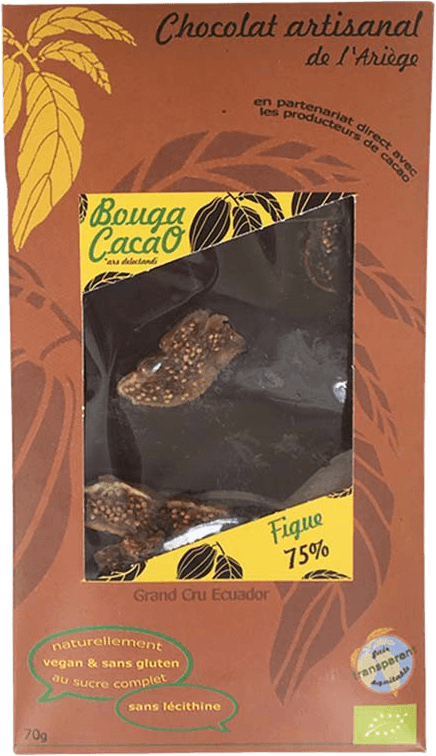 Vijgen chocolade reep