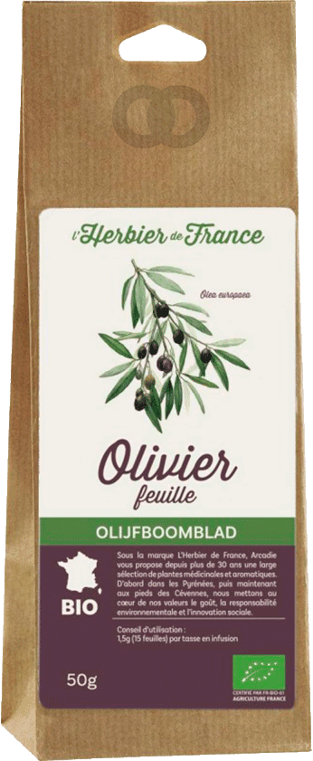 Feuilles d'olivier bio - 50g