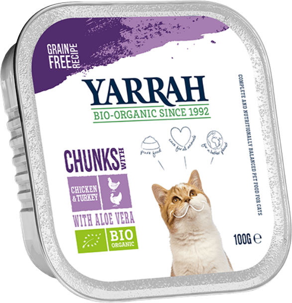 Tray Cat Bites Chicken & Turkey Organic