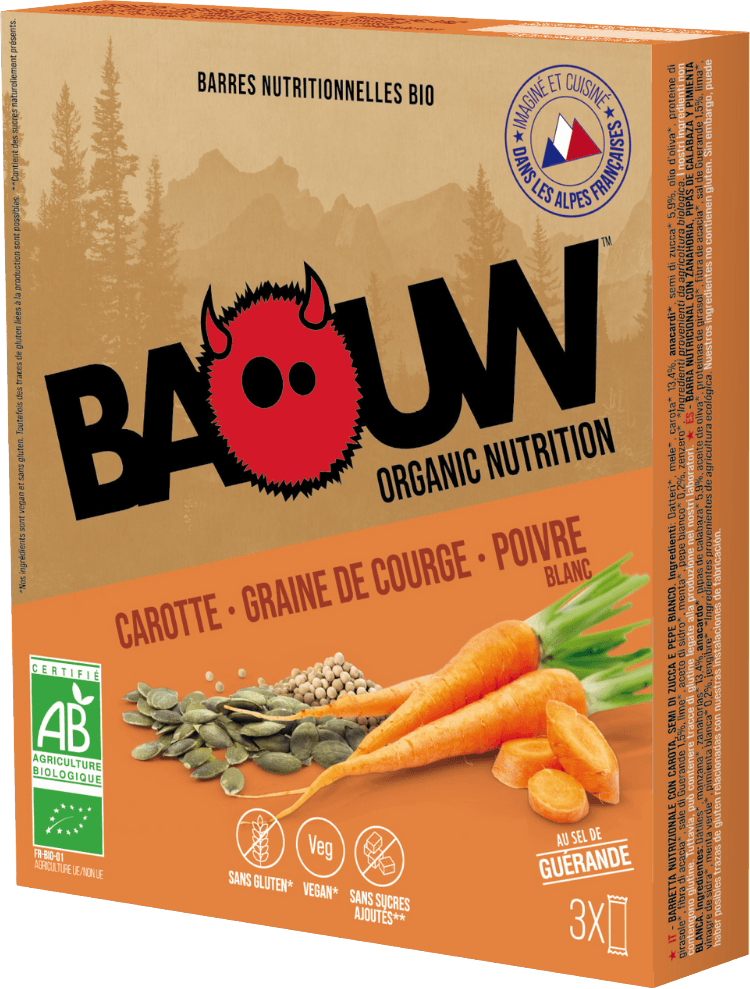 Carrot Sport Bars Squash Seed White Pepper