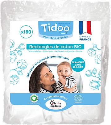 Rectangles Coton BIO Format Familial