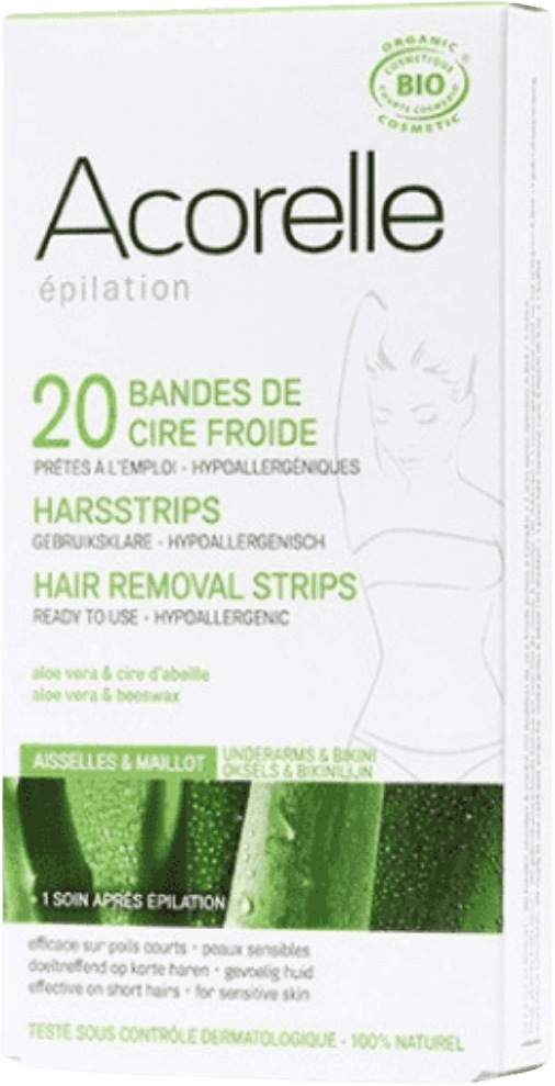 20 Cold Wax Strips Underarms & Bikini