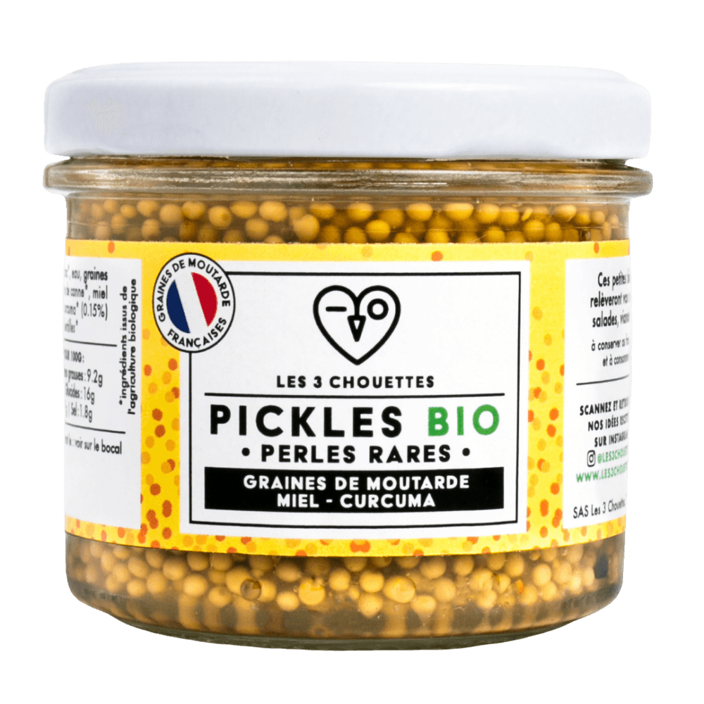 Pickles Whole Grain Mustard Honey Curcuma Organic