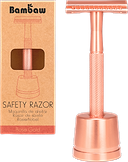 Rasoir Sureté Métal Socle Or Rose 