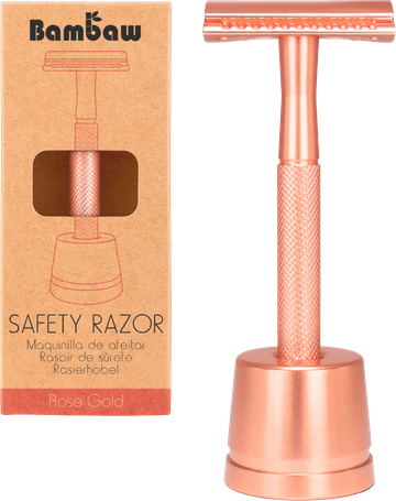 Metal Safety Razor Rose Gold Stand