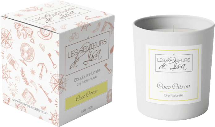 Soy wax candle - Coco Lemon
