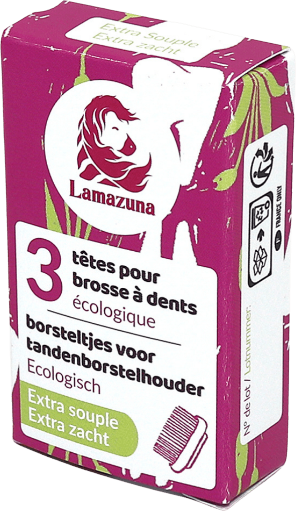 Extra zachte tandenborstel navulling x 3 koppen