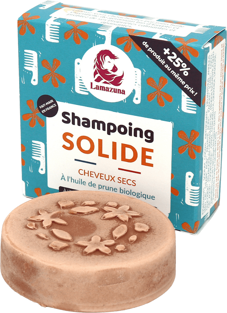 Shampoing Solide Prune Cheveux Secs