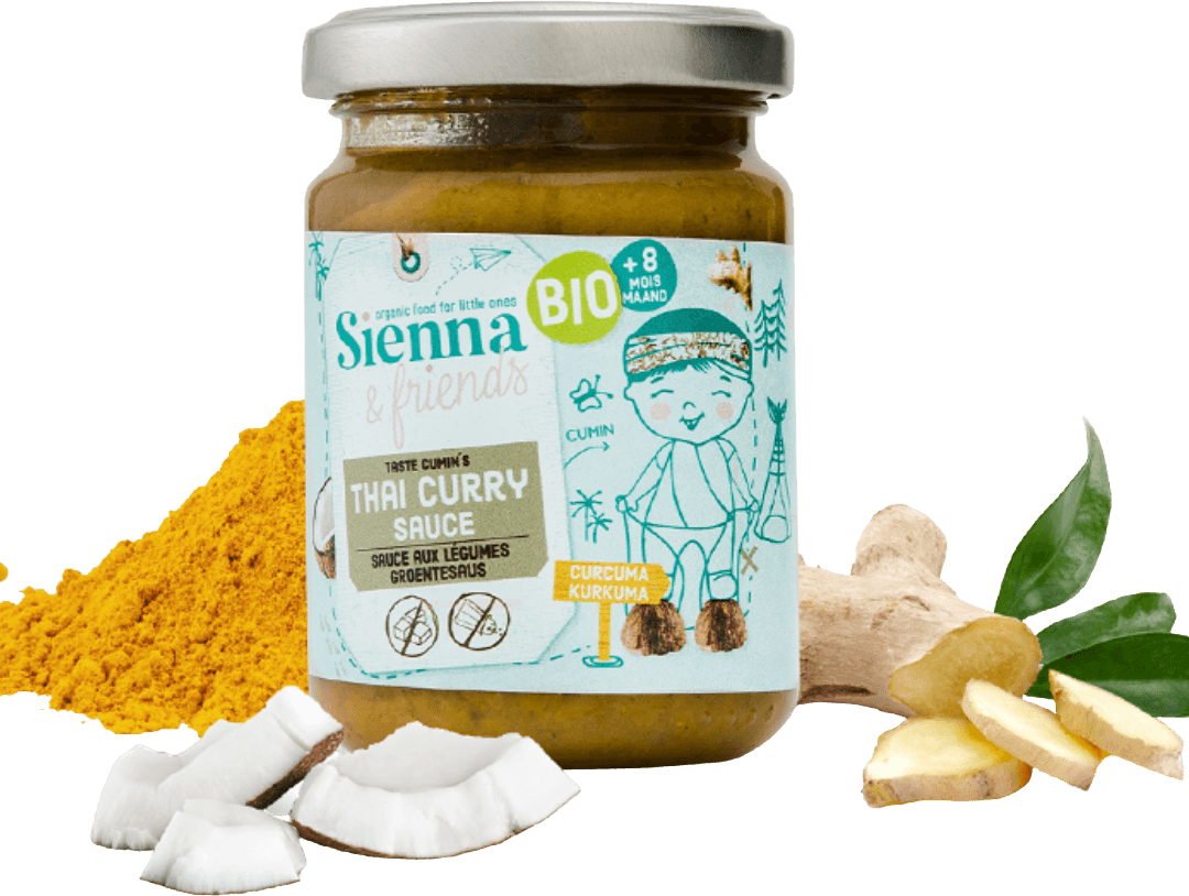 Sauce Curry Thai Légumes  + 8 mois Bio 130g 0