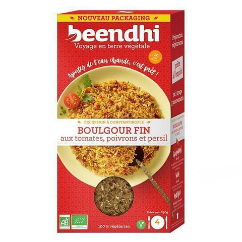 Fijne Bulgur met tomaten, paprika en peterselie