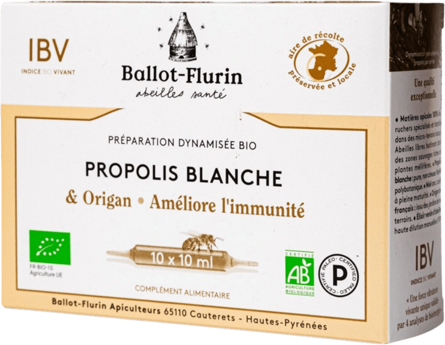 Préparation Propolis Dynamisée Blanche Origan