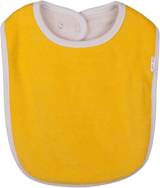 Popolini Bavoir coton jaune 6 à 36 mois