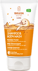 Kinder Oranje Fruitige Douchegel Shampoo 