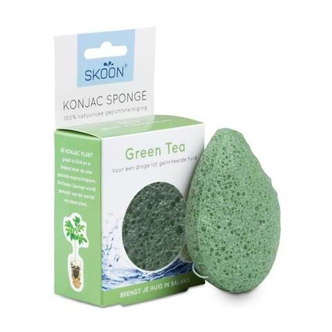 Face Konjac Sponge Green Tea 1 piece