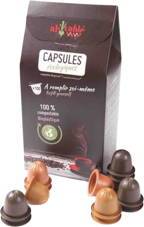 100 Composteerbare Plastic Capsules