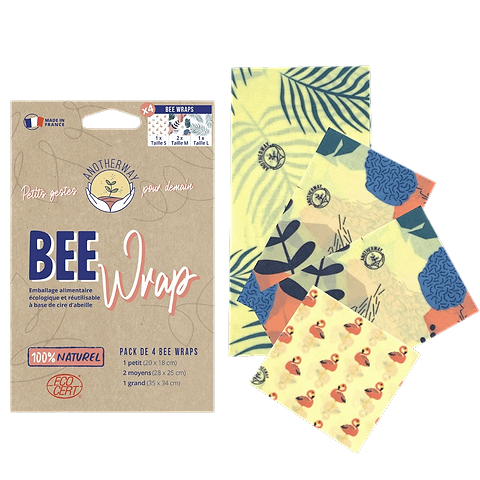 Lot 4 Bee Wrap Emballages Alimentaires
