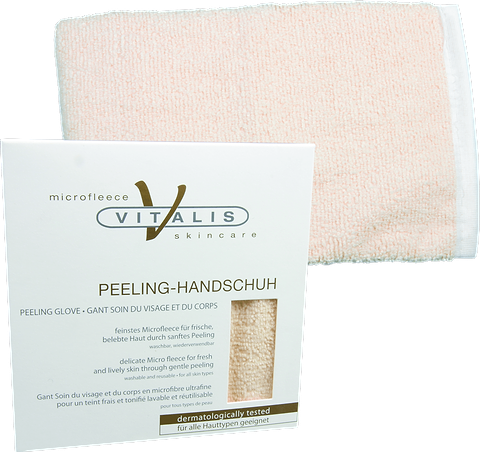 Face glove in micro fiber apricot