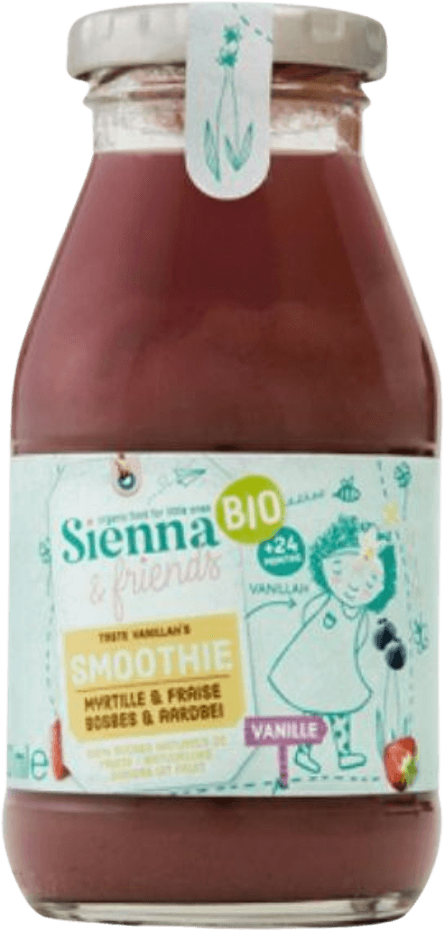 Smoothie Blauwe Bosbes, Aardbei & Vanille + 2 jaar