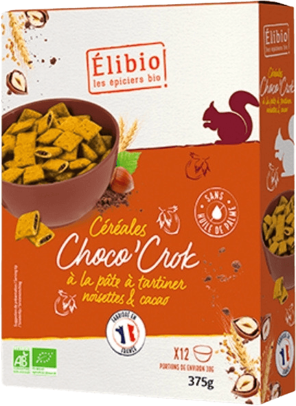 Céréales fourrées pâte à tartiner Bio - 375g
