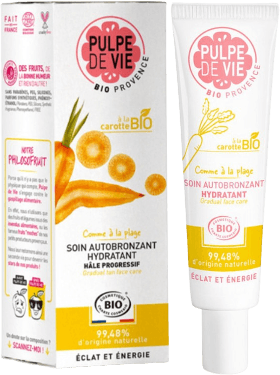 Zelfbruinende Crème met Wortel