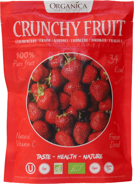 Crunchy aardbei Organic