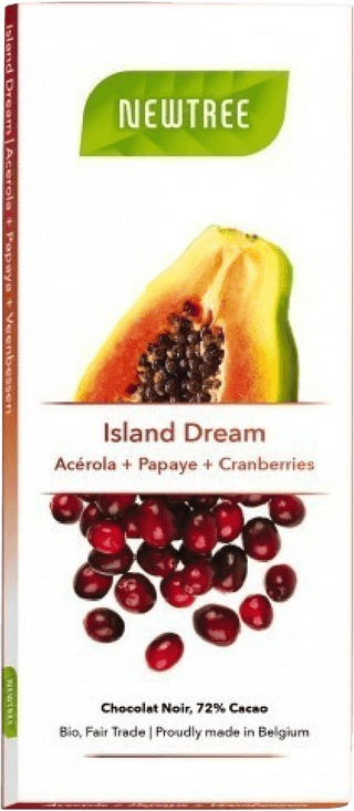 Tablette Chocolat Acérola Papaye Canneberges