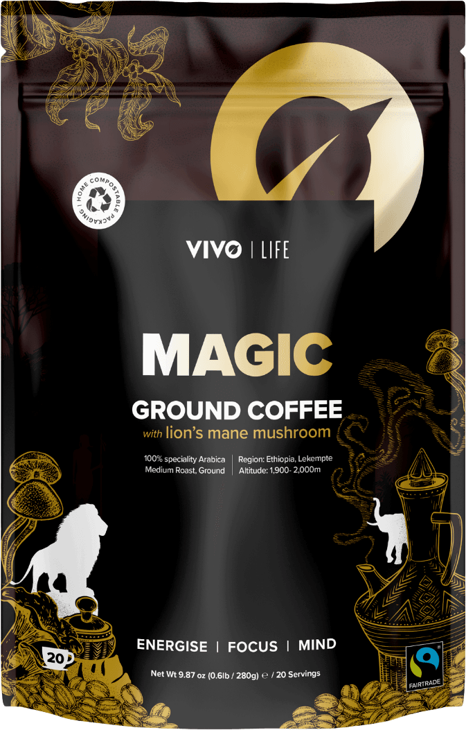 Magic Ground Coffee Lion’s Mane Mushrooms Organic