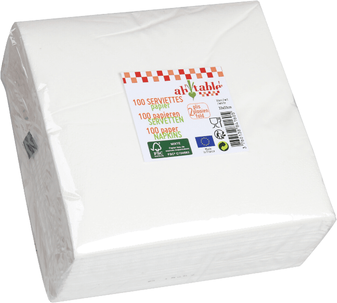 100 FSC Paper Napkins 