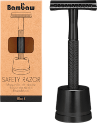 Metalen Veiligheidsscheermes en Houder Zwart 