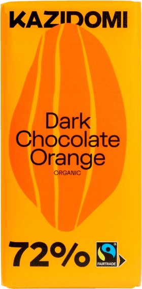 Donkere Chocolade 72% Sinaasappel Fairtrade bio