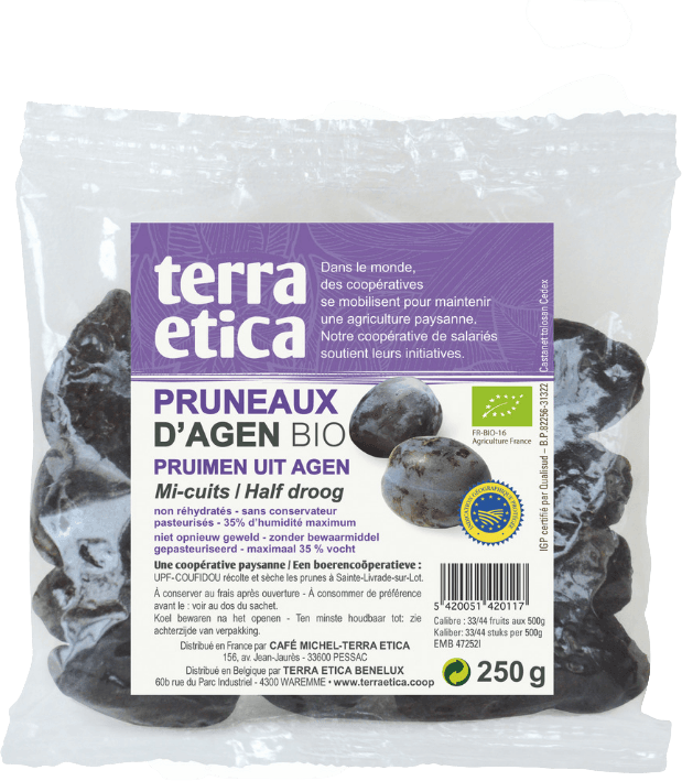 Semi-cooked Agen Prunes Organic