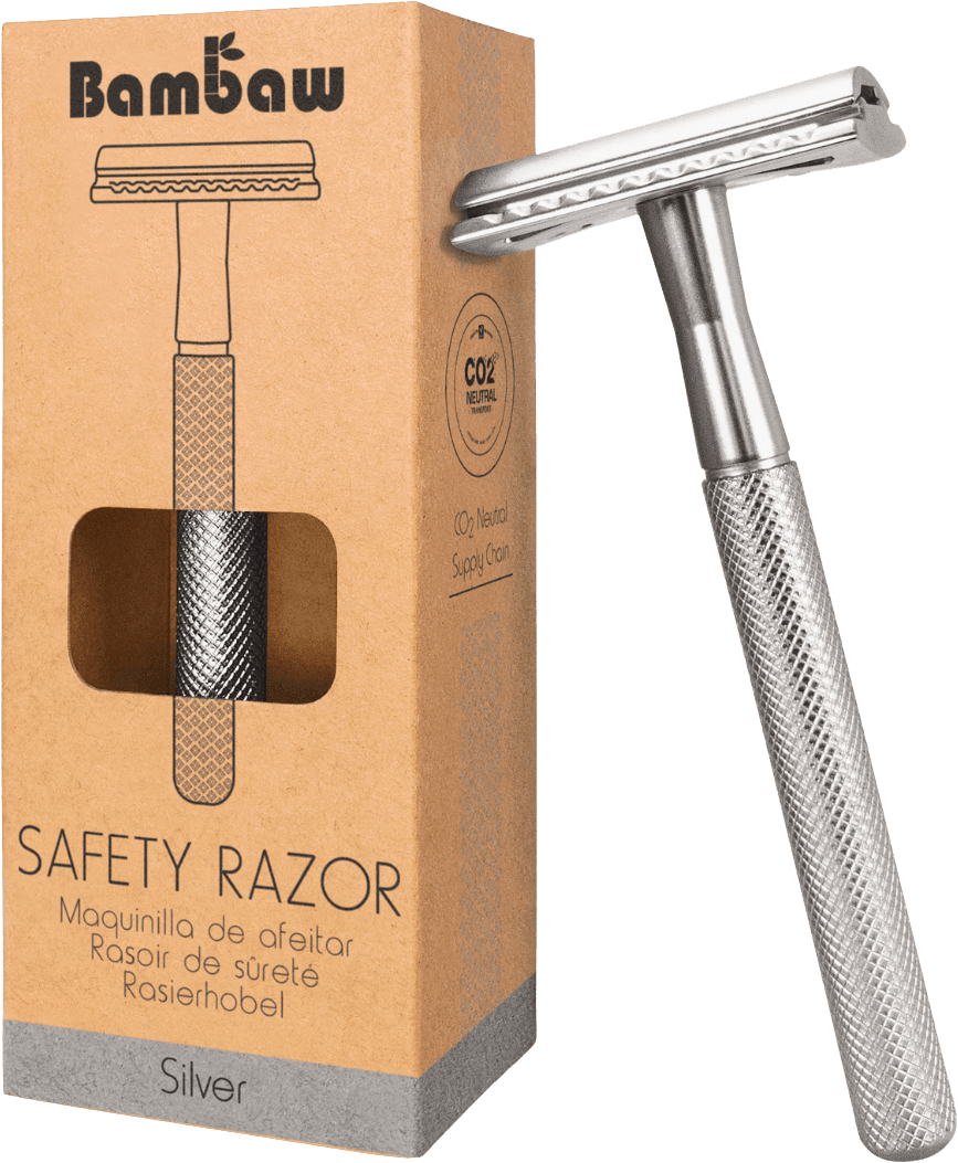 Rasoir de sureté metal argenté