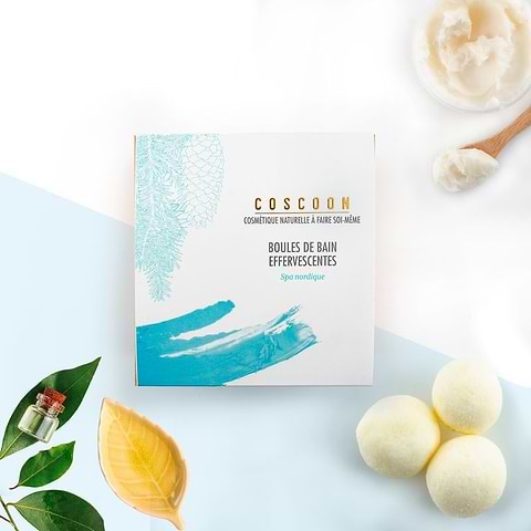 Box DIY effervescent bath balls nordic spa Organic