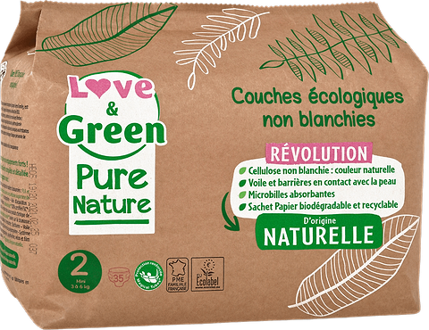 Pure Nature Diaper S2 (3-6 kg)