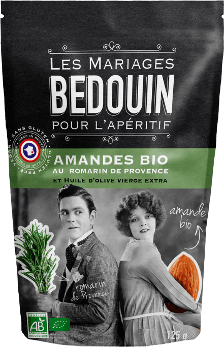Amandes apéritives au Romarin de Provence