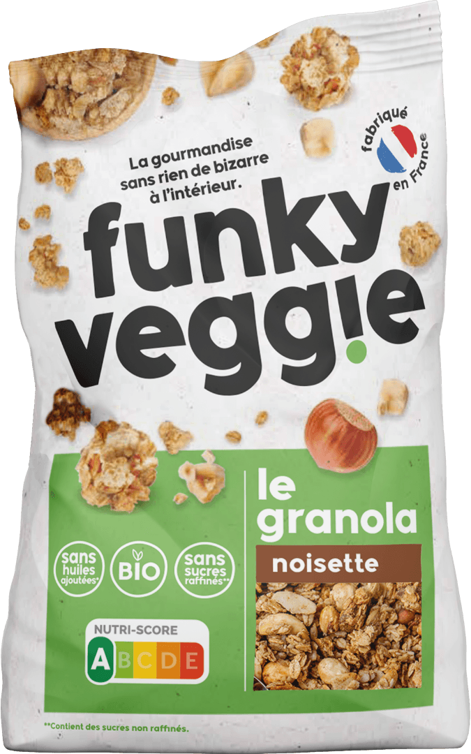 Hazelnoot & Kikkererwtenvlokken Granola BIO