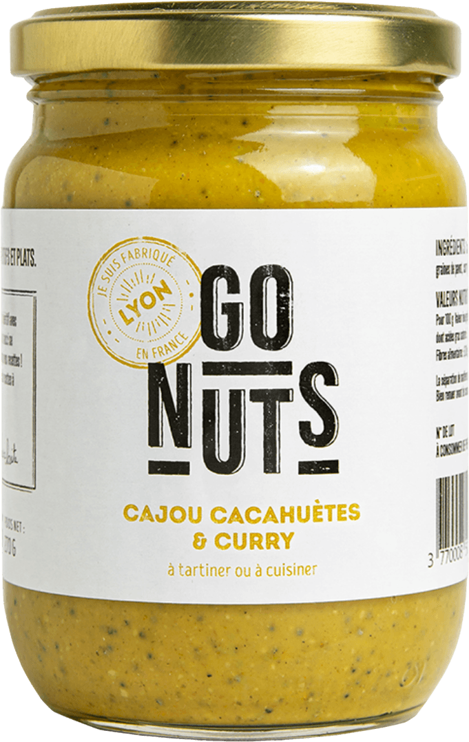 Tartinable Cajou Cacahuètes Curry