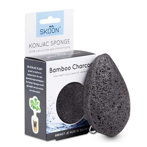 Face Konjac Sponge Carbon 1 piece