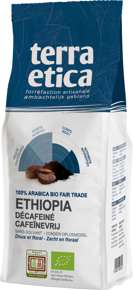 Cafeïnevrije Gemalen Koffie Ethiopië BIO