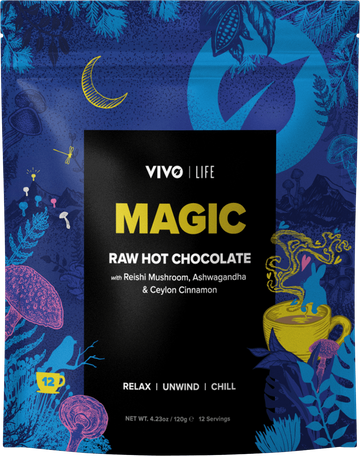 Magic Raw Hot Chocolate With Adaptogenic Mushrooms