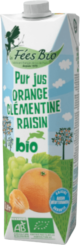 Sinaasappel-, Clementine- en Witte Druivensap