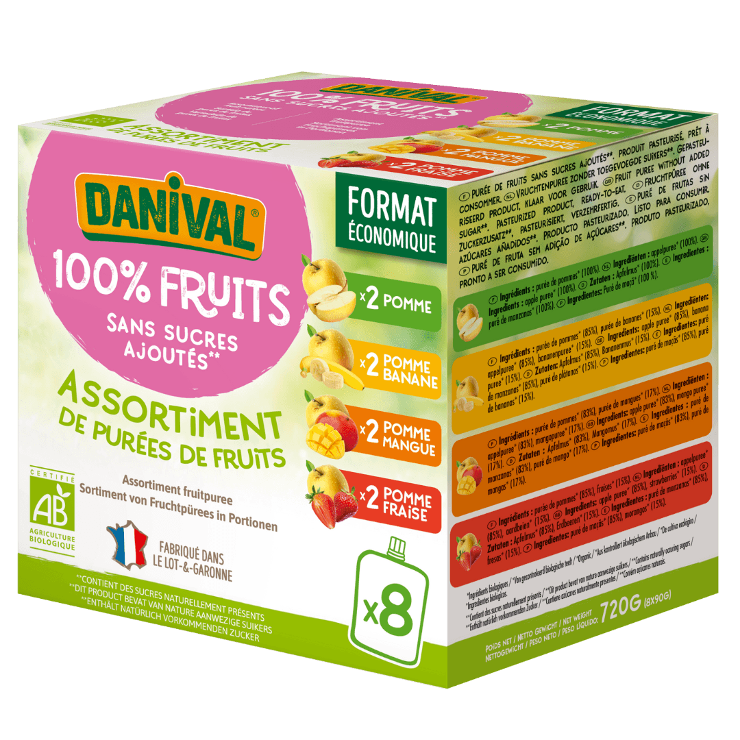 Poki Gemengd Fruit Compote Pack voor Kinderen