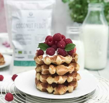 Gaufres au sucre de coco