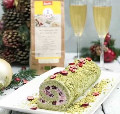 Healthy Christmas log