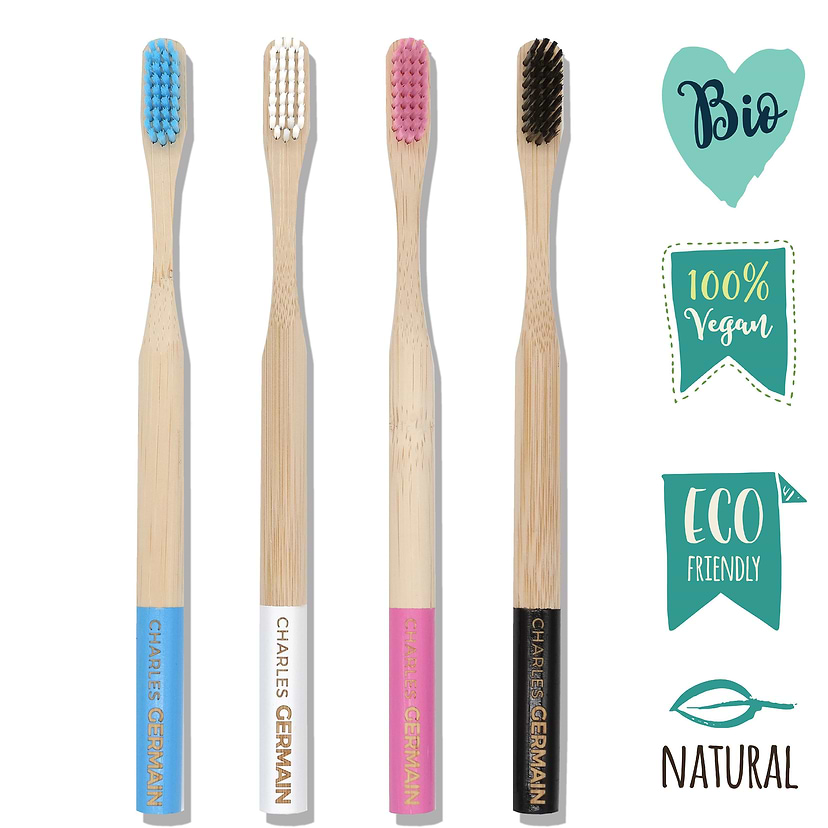 Brosse à dents Bambou biodégradable Pack x4 1