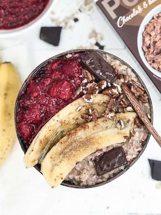 Porridge Banane Chocolat Sans Gluten 1