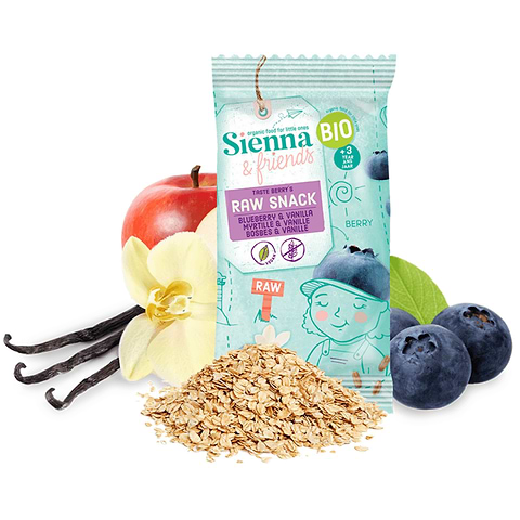 Snack Cru Myrtille Vanille + 3 ans