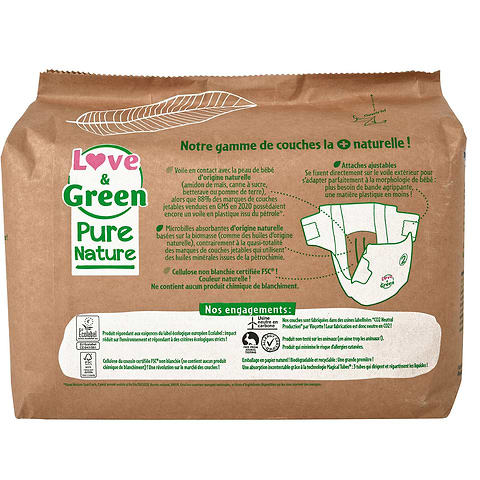 Pure Nature Diaper S2 (3-6 kg)