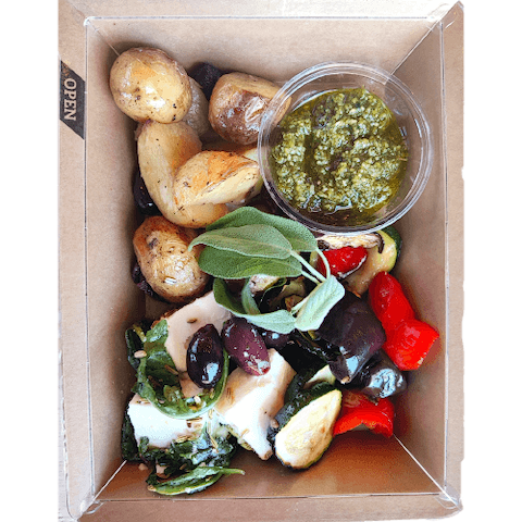 Marinated Feta with Fresh Pesto Organic