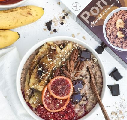 Porridge choco banane
